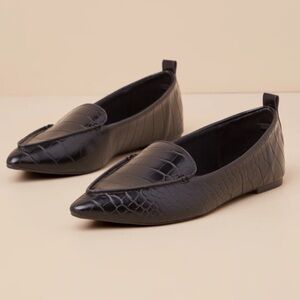 🆕 LULUS • Emmy Black Loafers